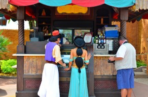 I love this picture - even Aladdin and Jasmine need an occasional drink.