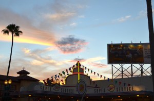 A beautiful evening at the Studios.