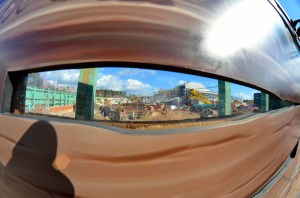 A sneak peak at construction on the Mine Train ride.