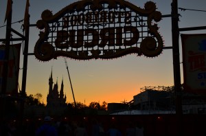 Dusk at the Storybook Circus.