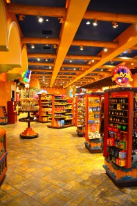 Interior of Panchito's, the onsite gift shop. Mostly generic Disney merch, but some good finds.