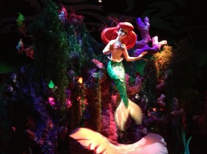 Saying hello to Ariel.