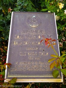 More small details - never noticed this plaque in the rose garden before.