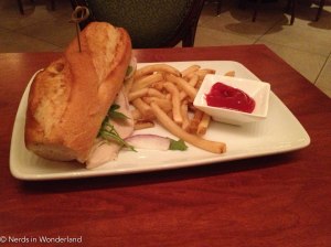 Carved turkey sandwich - excellent. Cold, limp fries - not so much.