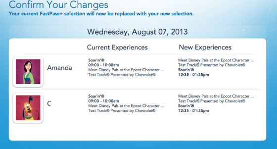 confirm your changes