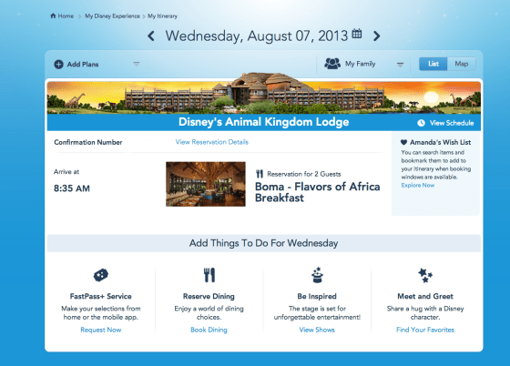 first day itinerary no fp yet