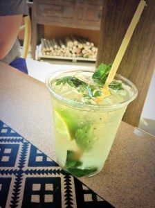 Sugar cane mojito from Dawa Bar. A bit sweet, but quite tasty.