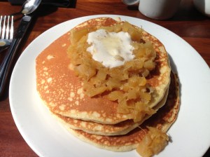 My macadamia nut/pineapple pancakes. I don't do that Tonga Toast thing.