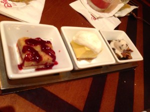 American Flavors, I think? Of it the chocolate mousse was the clear favorite.