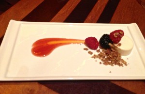 Chef Dave's panna cotta. Blissfully good.