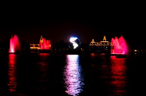 Here's the view from the preferred seating area. Not bad at all.