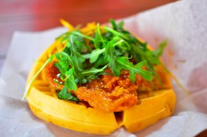 The arugula makes it healthy, right?