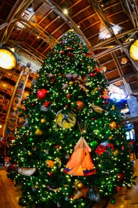 Okay, this is totally cheating - a real camera pic of the Wilderness Lodge Christmas tree, taken last year.