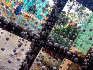 And a picture of this cotton ball snow.