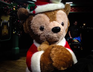 And, of course, at Epcot you get to meet Santa Duffy.