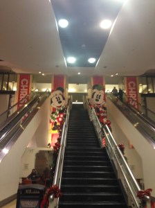 Mickey and Minnie greet you as you take the escalator up to the main floor of the museum.