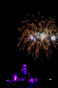 Not a great picture by any means, but you can get a sense of how good my viewing location was - grabbed this maybe three or four minutes before the show started.