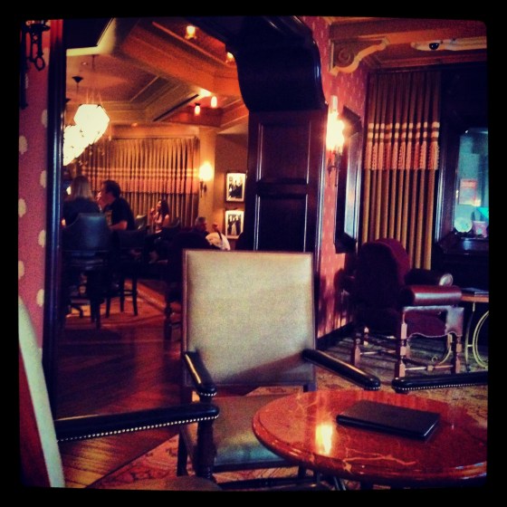 Carthay Circle's check-in seating/lounge overflow seating